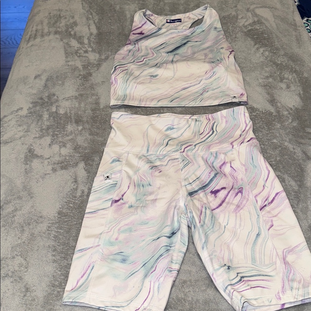 Champion Print Tank and Shorts Set